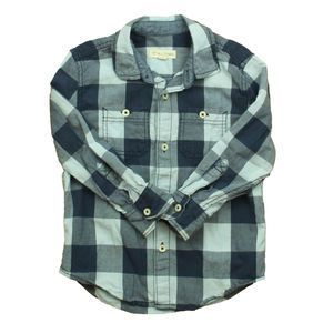 Tucker + Tate Boys Blue Check Button Down Long Sleeve size: 3T